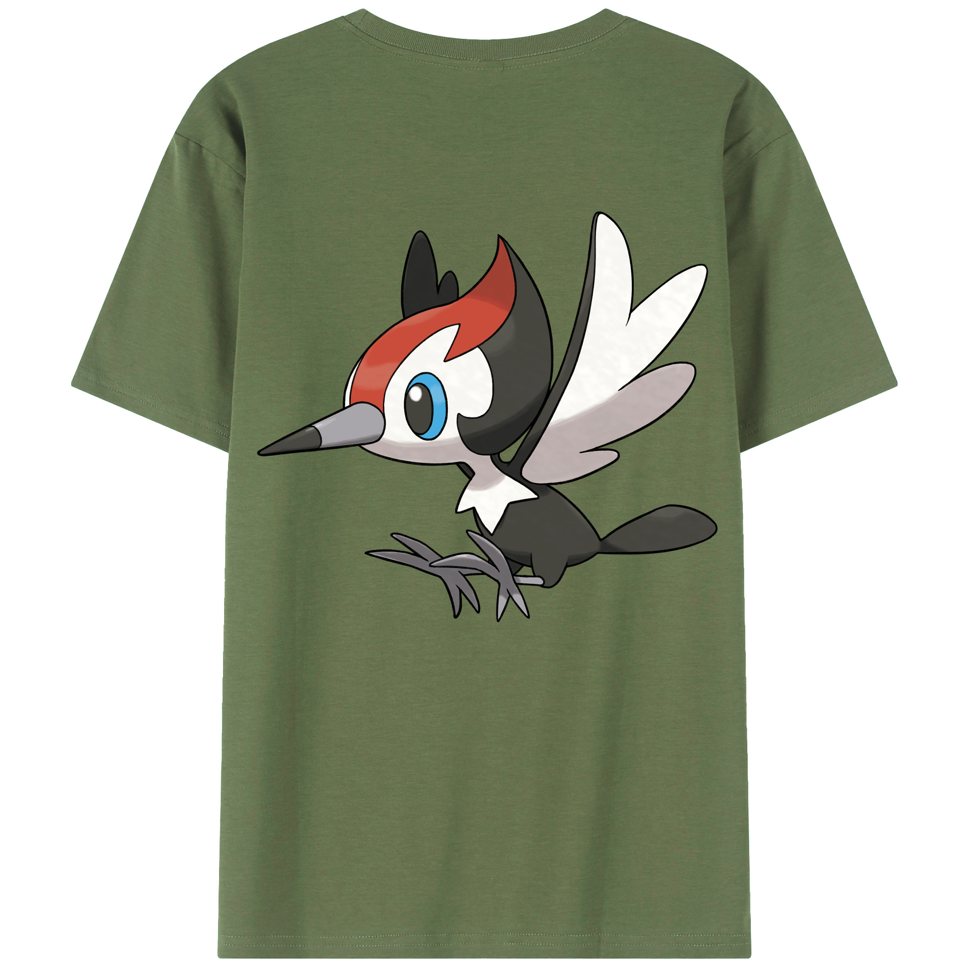 （画像用） ポケットモンスター Pokémon 綿100％ メンズ半袖Tシャツ（バックプリント） 通気性
